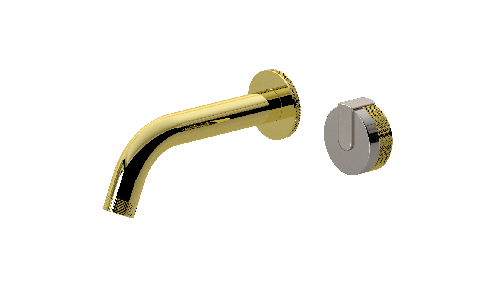 E-11535-R1PN-L1BNi-PB Настенный прогрессивный смеситель скрытого монтажа для раковины GRAFF MOD+