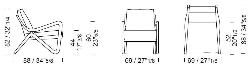 Меховое кресло с подлокотниками Borzalino TAYLOR ARCH-00082989 - Вид №2