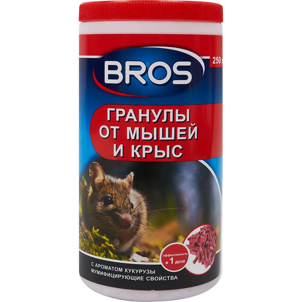 Гранулы Bros от мышей и крыс 250 гр 83738685 STLM-2101816 