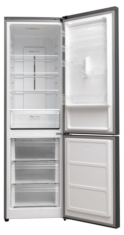9233961 Холодильник с морозильником   HOLBERG HRB 1852NX серый STDN-0134942 - Вид №2