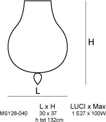 Siru Подвесной светильник из муранского стекла Odalisca Mc 128-040  - Вид №2