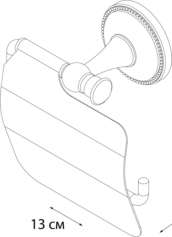 9510 Бумагодержатель с крышкой GR- GRAMPUS ALFA - Вид №2