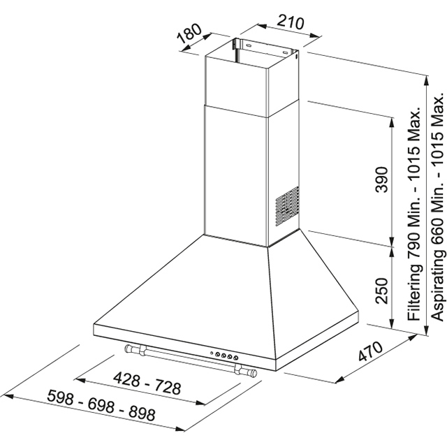 Вытяжка  FCM 902 GF Franke Classic Line FCM 902 GF Графит - Вид №1