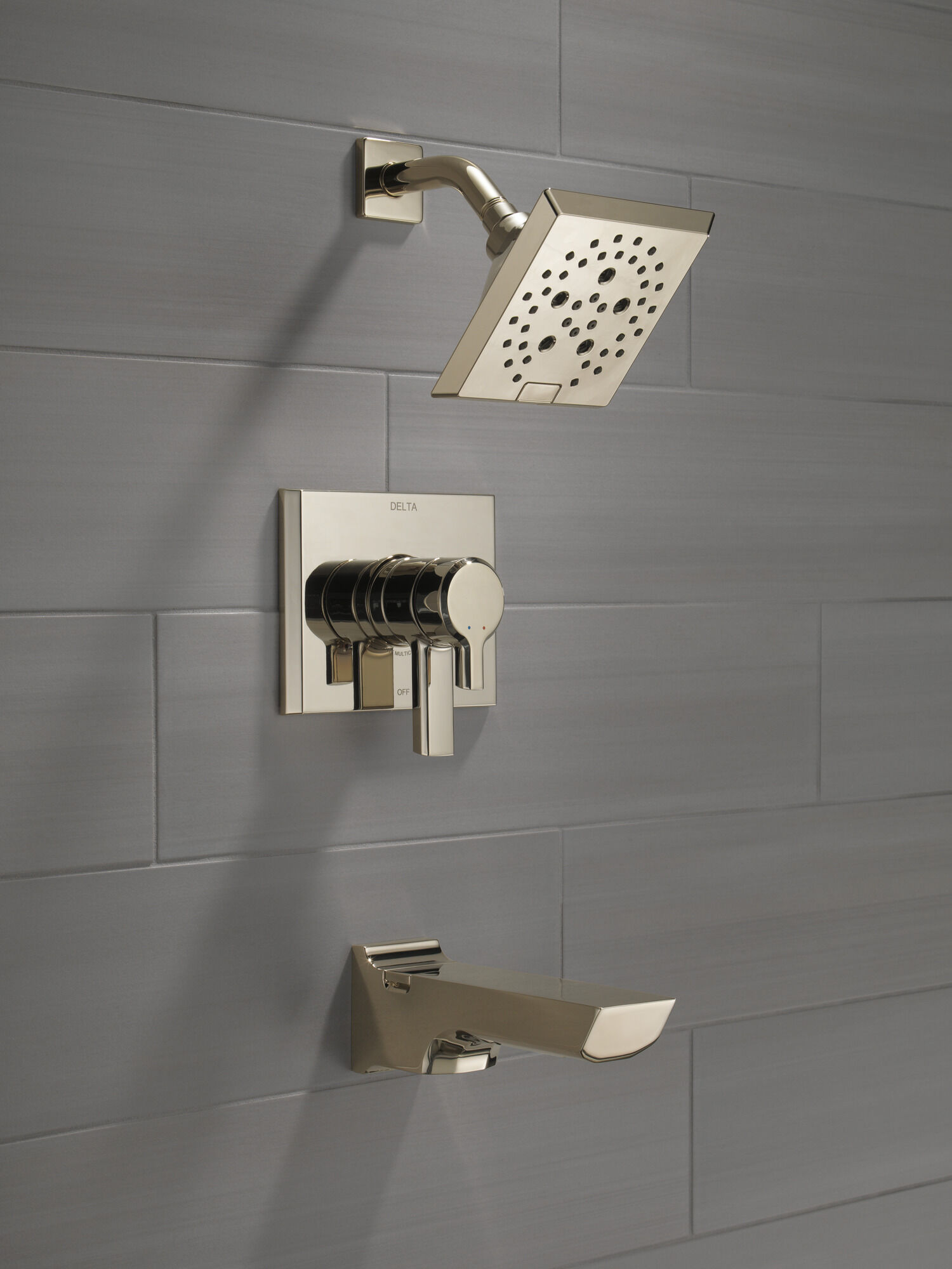 T17499-PN Monitor® 17 Series H2Okinetic® для ванны и душа Delta Faucet Pivotal Полированный никель  - Вид №8