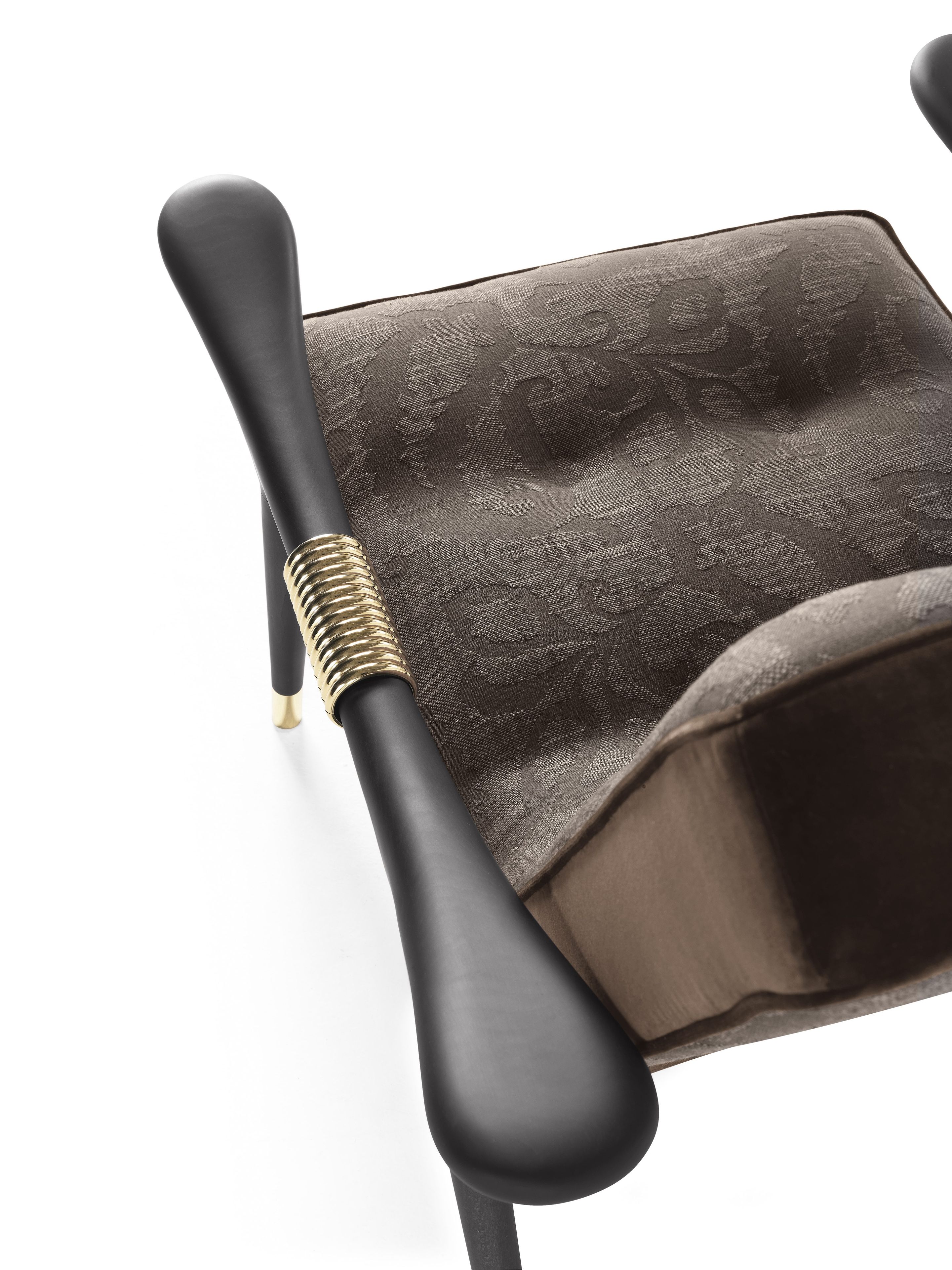 Тканевое кресло с подлокотниками ETRO Home Interiors MASAI ARCH-00055708 - Вид №11