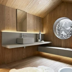 Комбинация ванной комнаты S102 в отделке STEP 45 Milltek/глина Polvere MILLDUE SINTESI