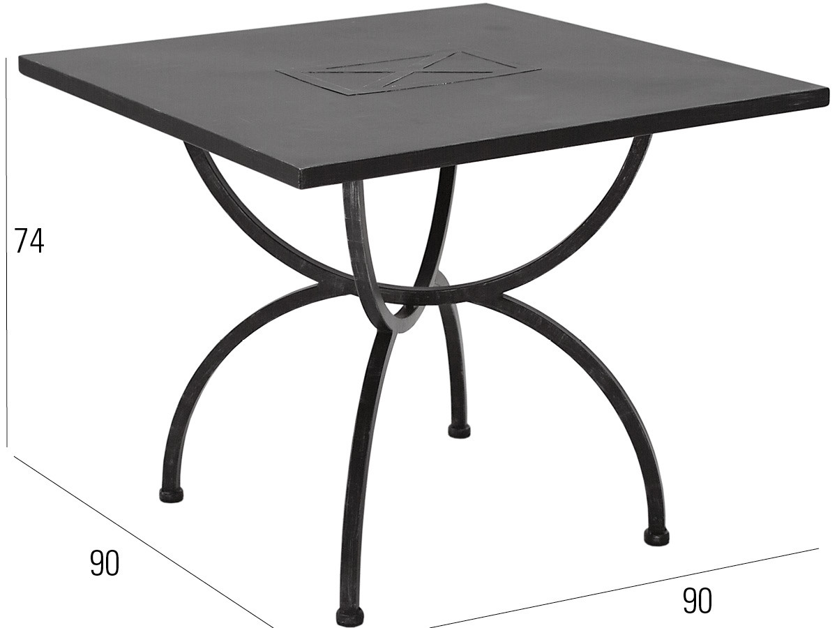 98.00.0874 Медичи Обеденный набор песочный 3-9 шт. Включая 4 стула Медичи, 4 подушки сиденья / спинки цвета песочного цвета + 1 стол Медичи 90 × 90 Mbm Medici - Вид №2