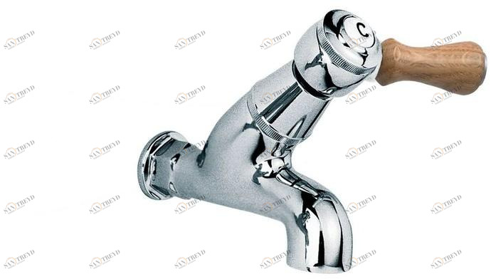 rvb Смеситель для умывальника настенный на одно отверстие 1935 wood 1936.11.03-cc