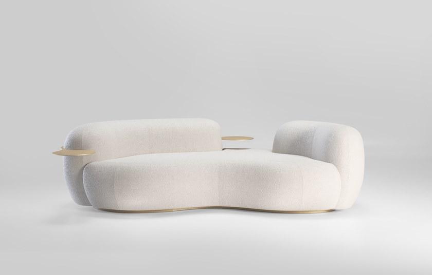 Secolo Tateyama Sofa Диван из ткани с боковыми столиками  - Вид №1