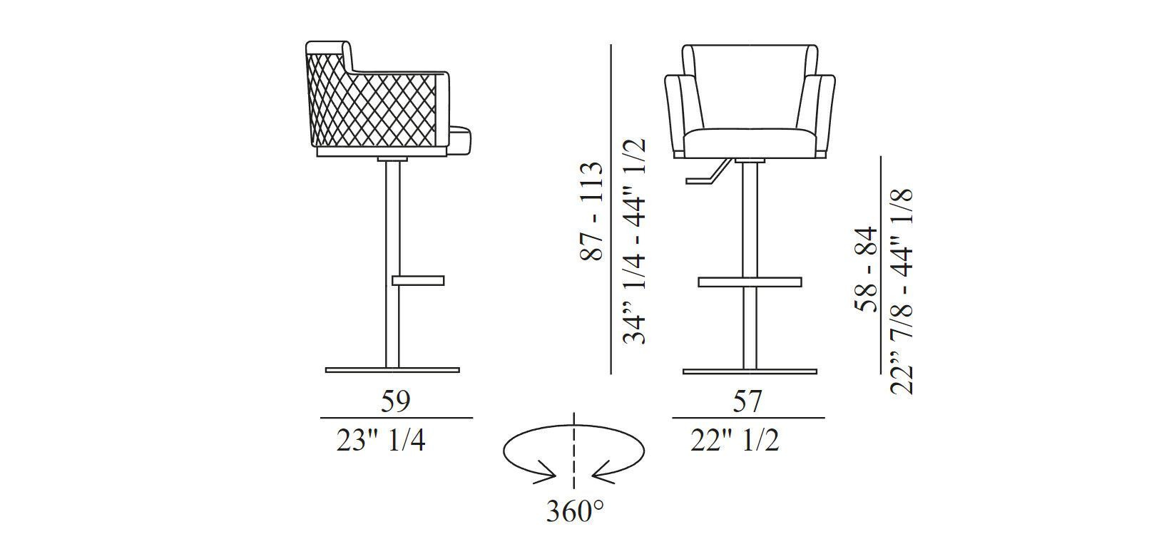 Поворотный стул с подлокотниками EFORMA Ely ARCH-00028917 - Вид №4