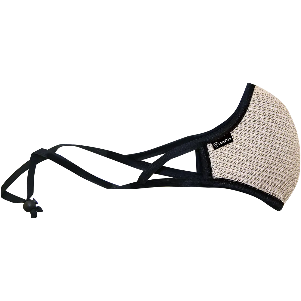 Маска для лица гигиеническая многоразовая ProtectTex, 190x140x5 мм, ПЭ/ппр, цвет бежевый 82643631 STLM-2209605 Santreyd 