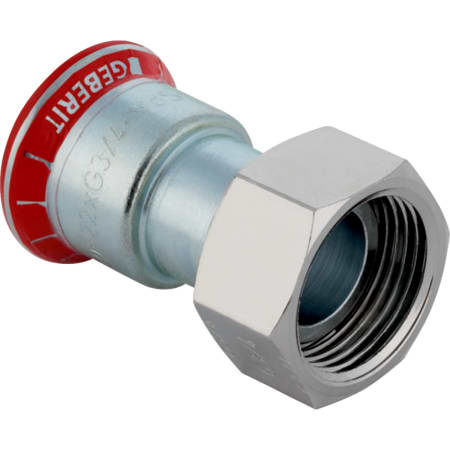 25049 Соединительный элемент Geberit Mapress из углеродистой стали, с накидной гайкой Geberit 