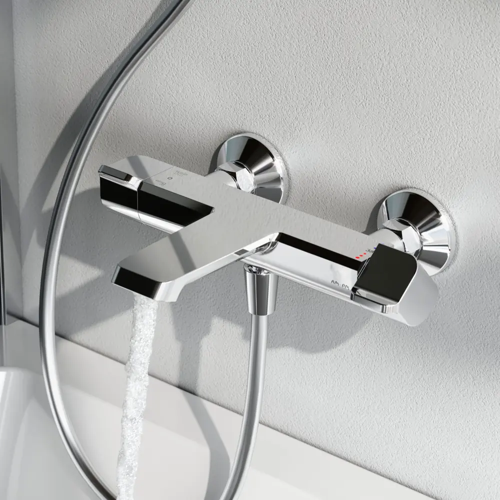 Термостатический смеситель AM.PM Flash для ванны с хромированным покрытием 87812813 STLM-0988150 - Вид №9