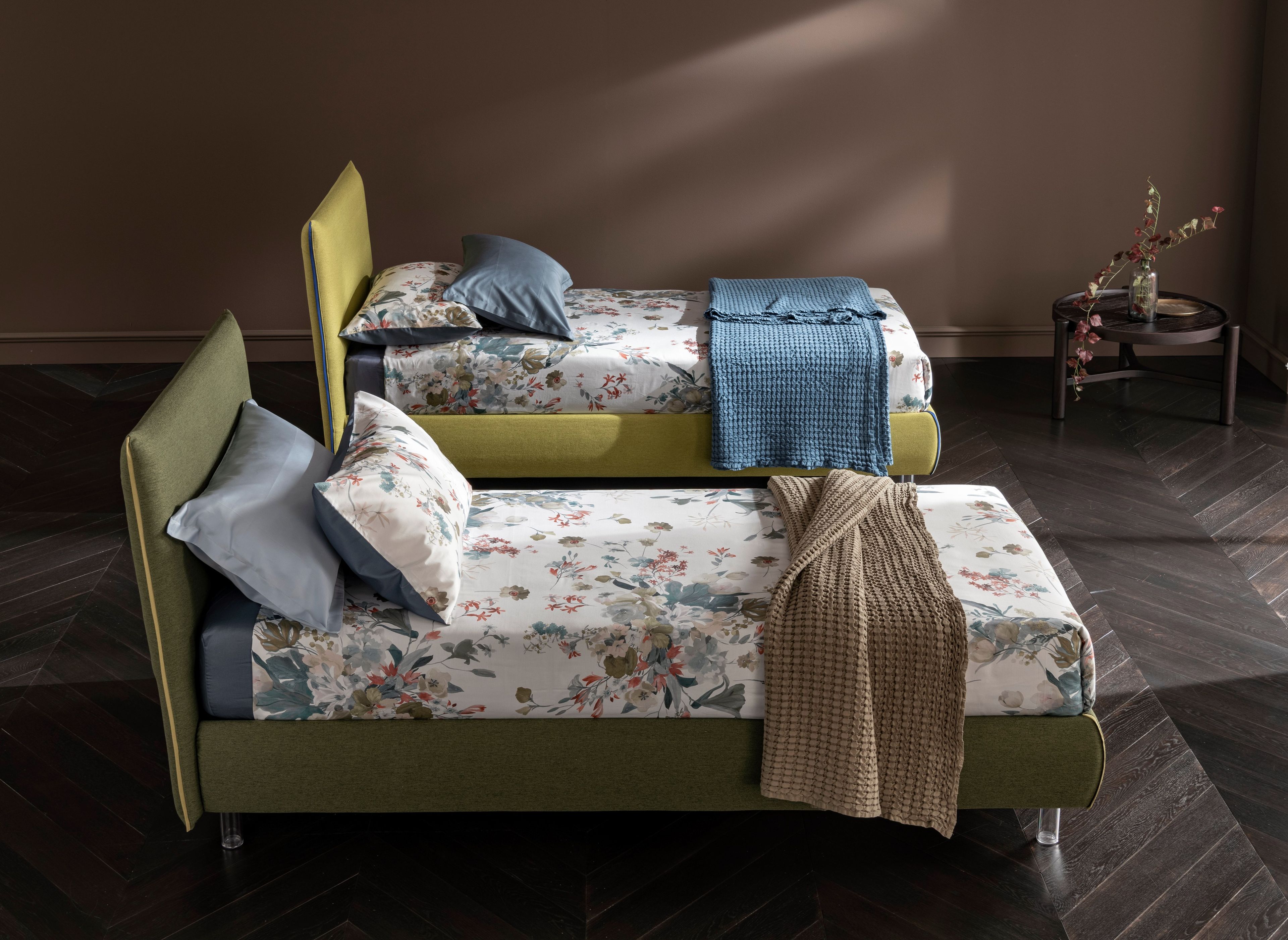 Односпальная кровать для хранения ткани с мягким изголовьем Altrenotti Soul Young ARCH-00079699 - Вид №2