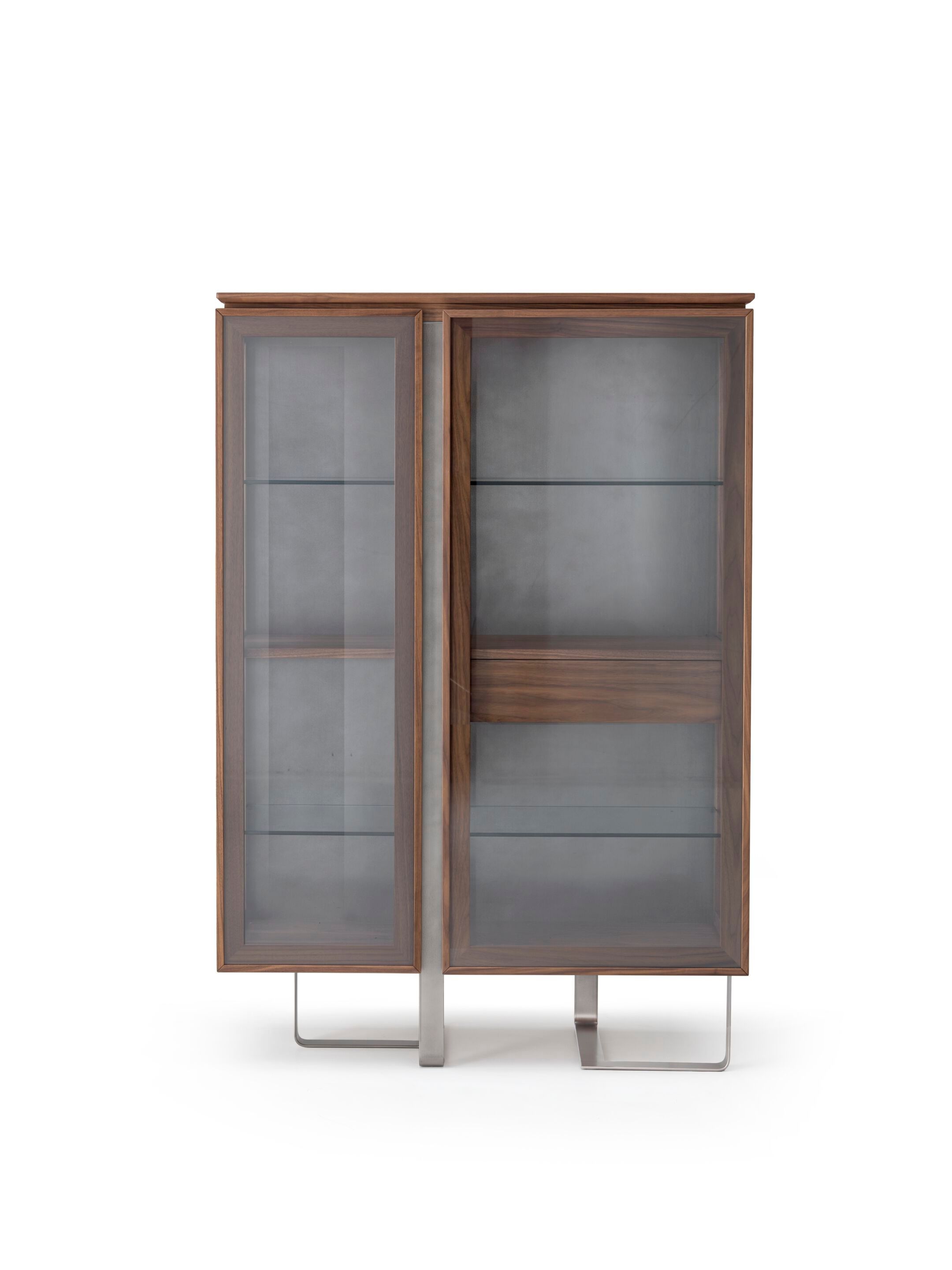 Витрина с 2 дверцами и внутренними стеклянными полками Arte Brotto Leonardo ARCH-00102346 - Вид №1