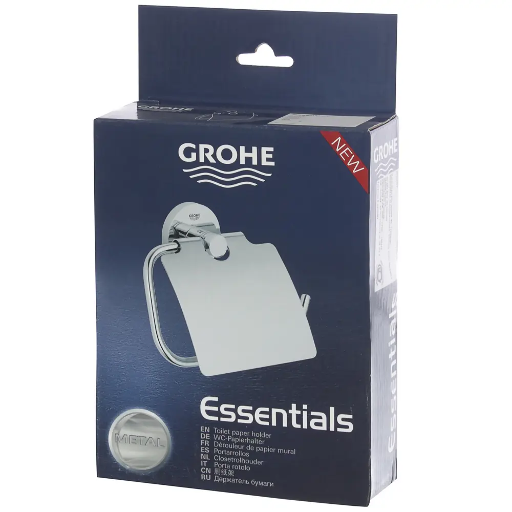 Держатель для туалетной бумаги с крышкой Grohe Essential 40367001 81961128 STLM-2074882 Essentials - Вид №1
