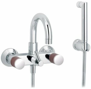 rvb Смеситель для ванны настенный с ручным душем на 2 отверстия Flamant docks 4080.--.67