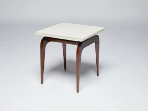 REDA AMALOU DESIGN Квадратный кожаный журнальный столик