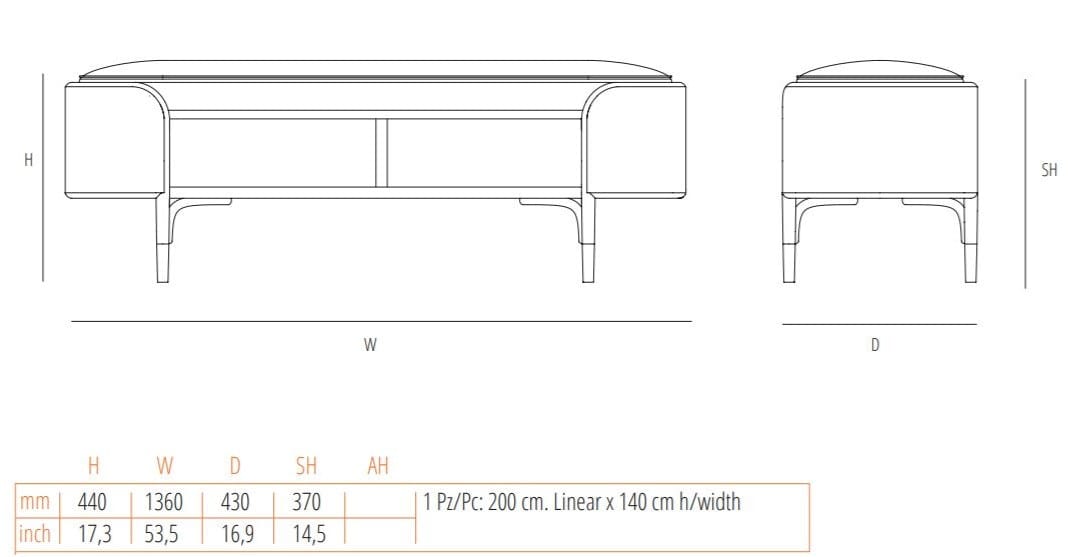 Скамейка из бука Wiener GTV Design Mos ARCH-00134201 - Вид №12