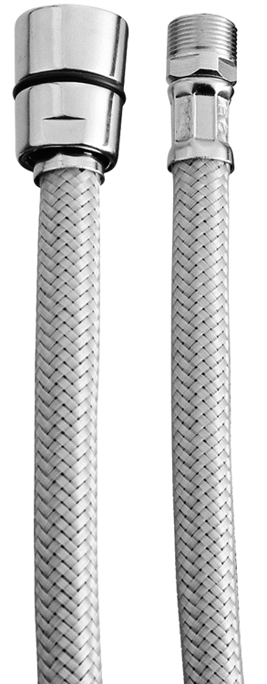 16851C120-CR CARIMALI Гибкий шланг Biflex (гладкий ПВХ с хромированной спиралью) 120см 