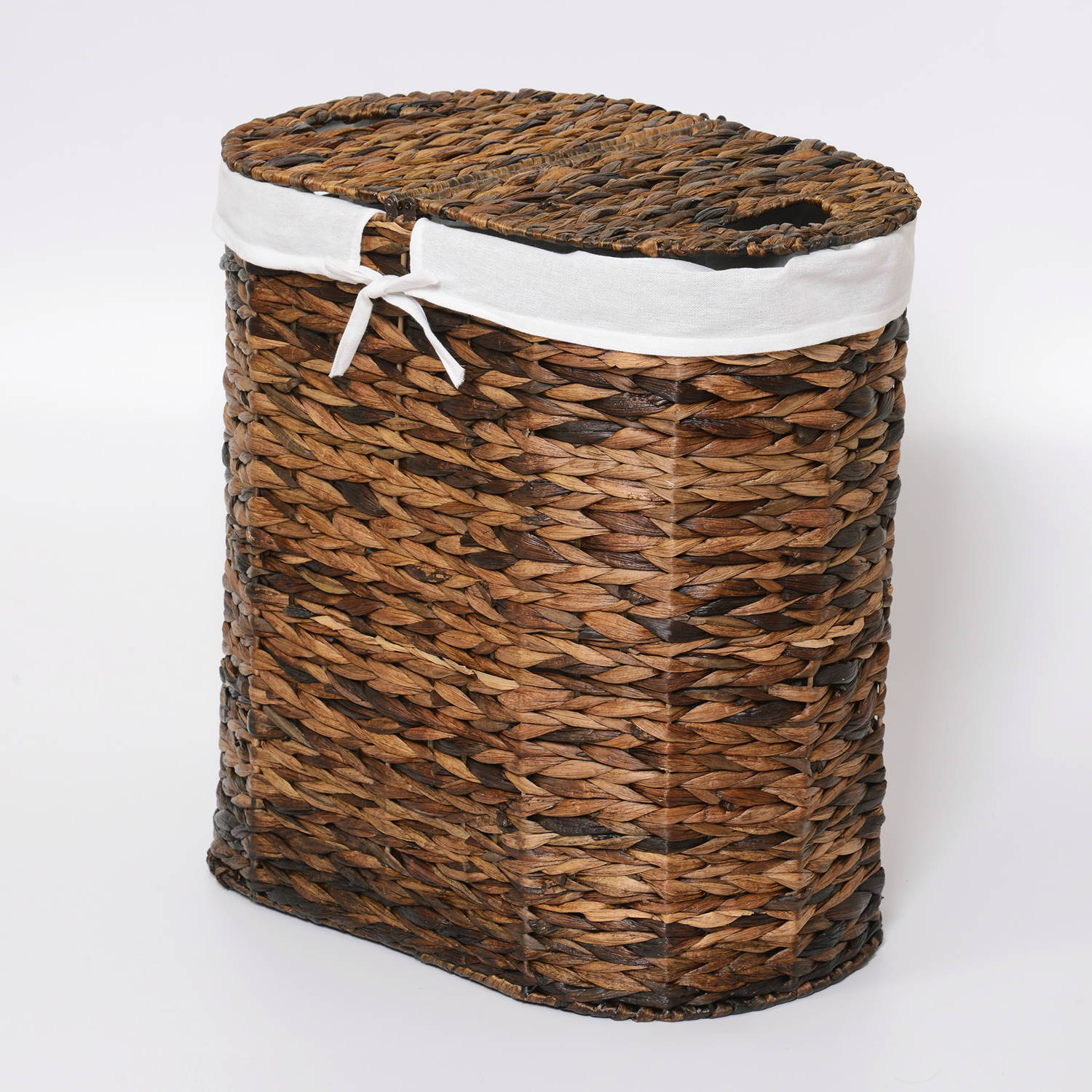 WB-611-L Dill Плетеная корзина для белья с крышкой WasserKRAFT  - Вид №1