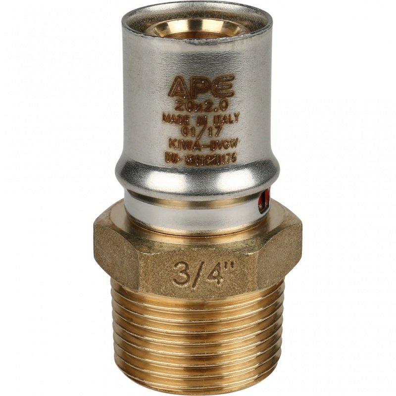 Муфта переходная STOUT 20х3/4" НР под пресс SFP0001003420 - Вид №1