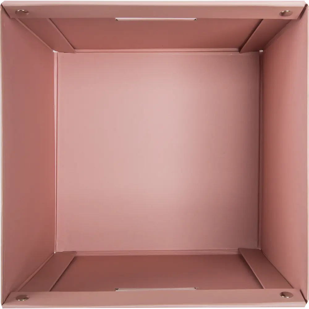 Коробка складная 31x31x30 см картон цвет розовый STORIDEA STLM-2163873 - Вид №1