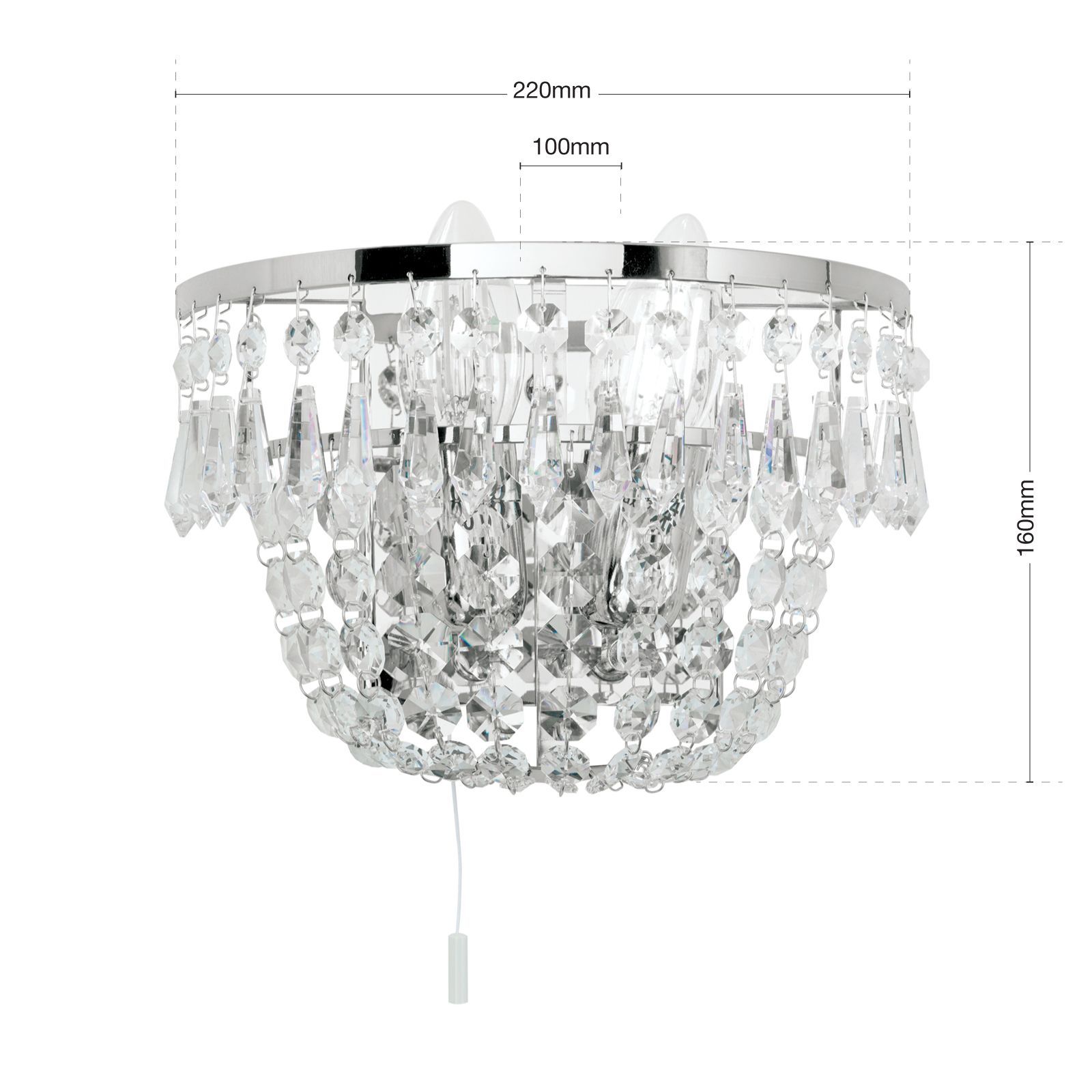 Настенный светильник с кристаллами Orion Sheraton ARCH-00013097 - Вид №8