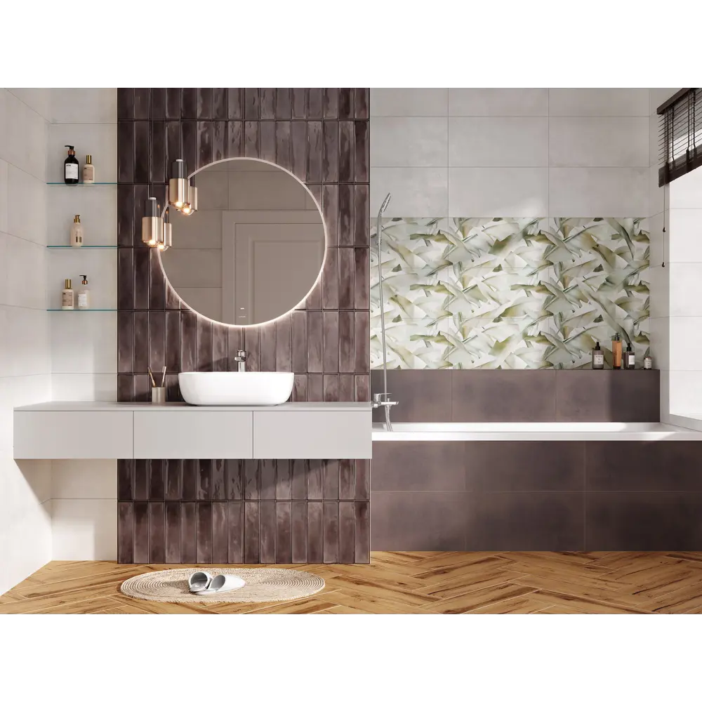 Плитка настенная KREAFORTA Cascada Листья 29.8x59.8 см 1.425 м² матовая цвет разноцветный 89440749 STLM-2049560 - Вид №3