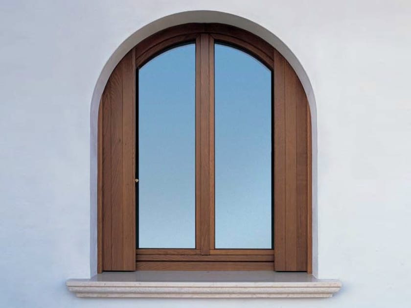 Дубовое створчатое окно с двойным остеклением Carminati Klima 80 ARCH-00065382