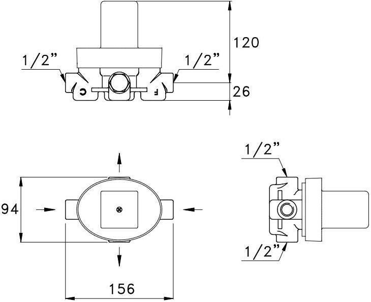 RUBINETTERIE STELLA Смеситель для умывальника Bamboo quadro sun-id-1398811 - Вид №2