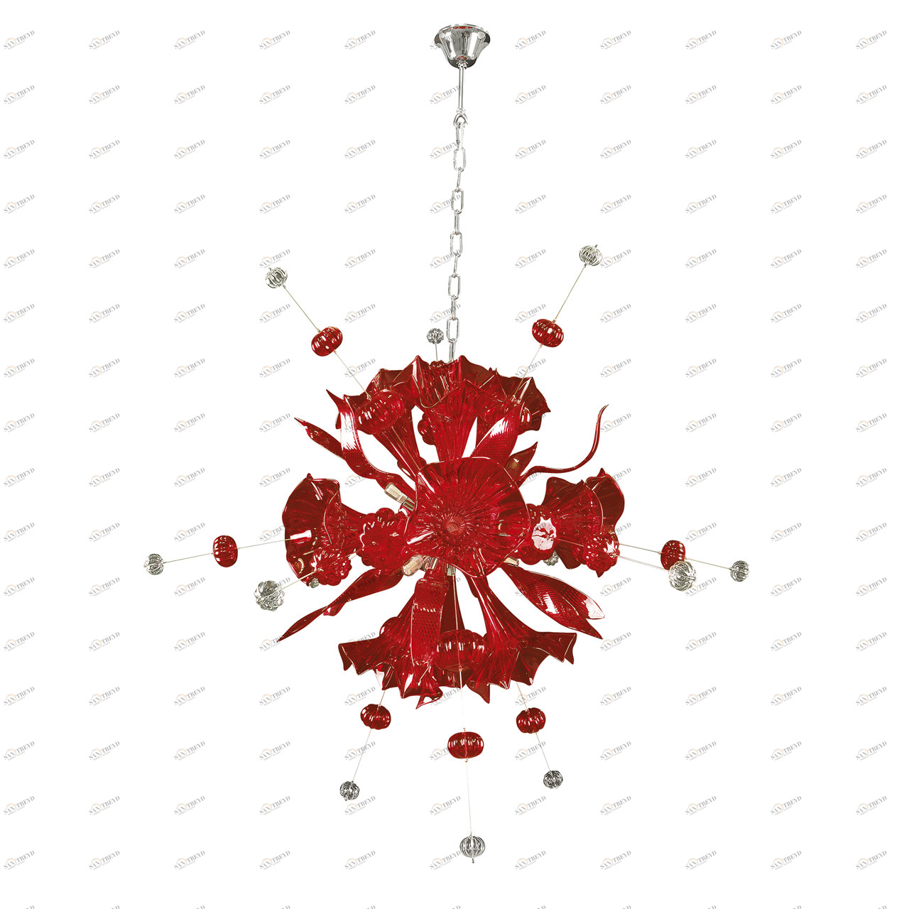 Подвесная люстра Lightstar Celesta 893122 LIGHTSTAR ДИЗАЙНЕРСКИЕ, CELESTA 057542 Красный 