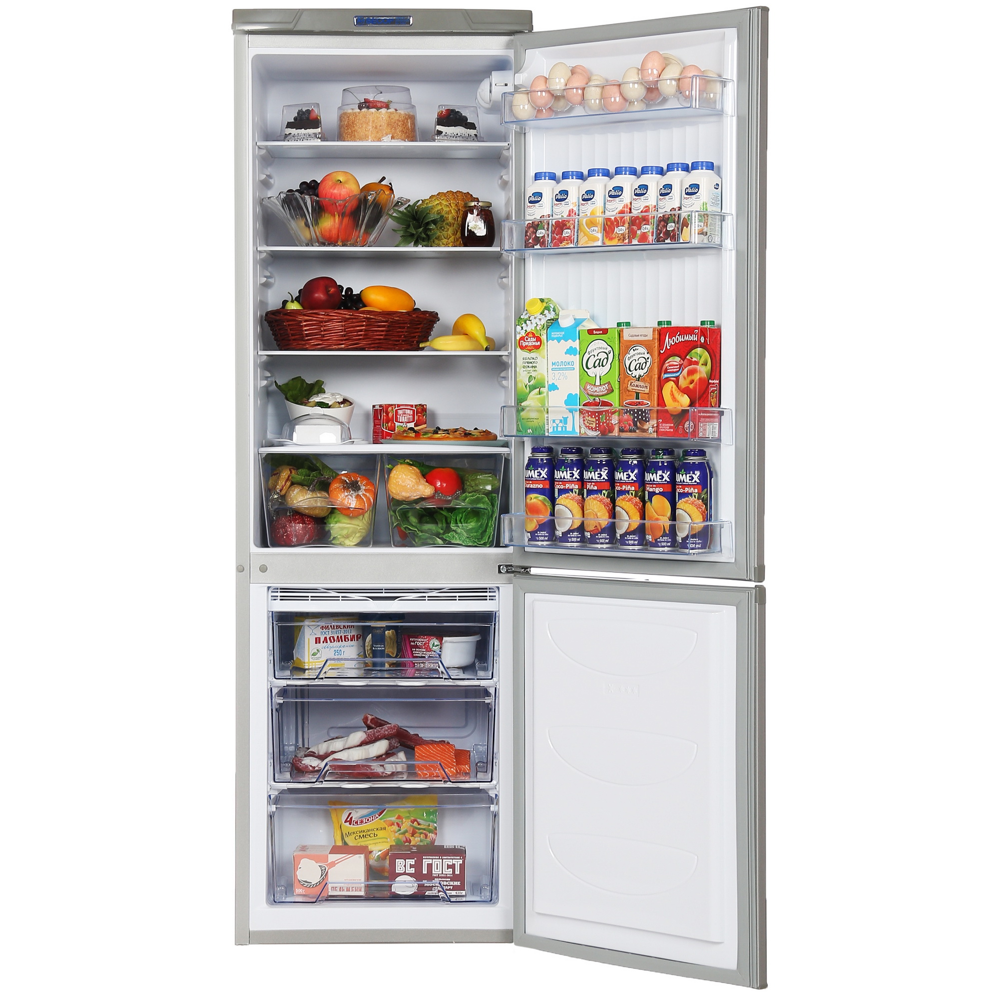 1229489 Холодильник с морозильником   DON R-291 МI серебристый STDN-0095254 - Вид №6