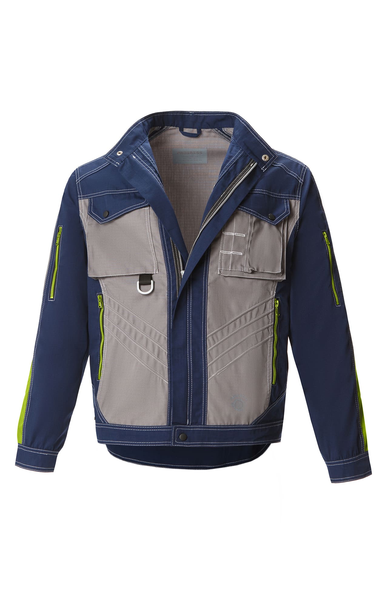 68842 Костюм "Прогресс" темно-синий с серым лимон  Летняя спецодежда  размер 48-50/170-176  - Вид №3