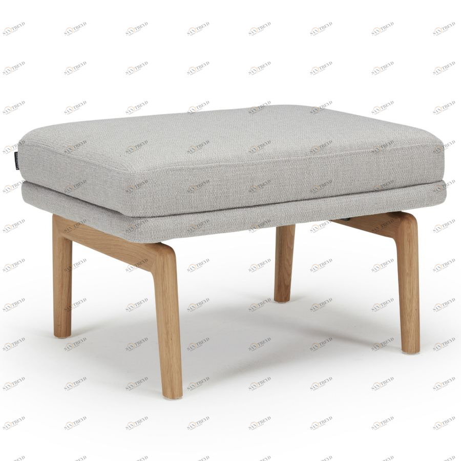 Пуф Egsmark, лакированный дуб, светло-серый Kragelund 42000202163