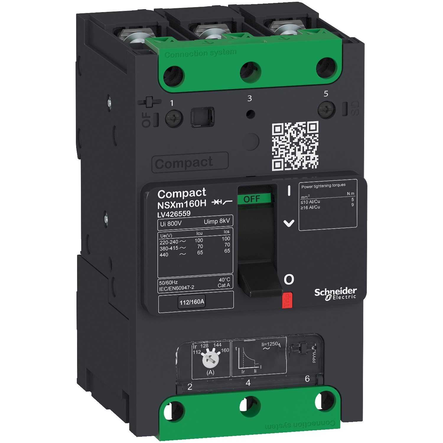 LV426157 Силовой автомат NSXm, 16кА, 3P, 100А Schneider Electric Compact 