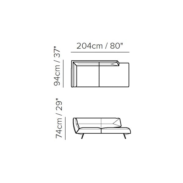 Кожаный Dormeuse Natuzzi Italia POSITANO ARCH-00122920 - Вид №2