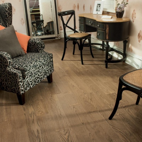 Инженерная доска Coswick Бражированная Шабо 107мм Шелковое Масло Дуб Селект с брашью (Текстурированная) 300…1845х107,95 мм 11371259 - Вид №2