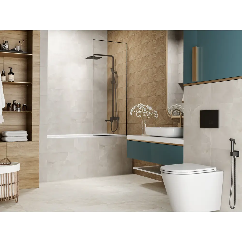 Настенная плитка KREAFORTA Mersey Onyx 20x40 см 1.62 м² матовая цвет бежевый 89413673 STLM-2066240 - Вид №7