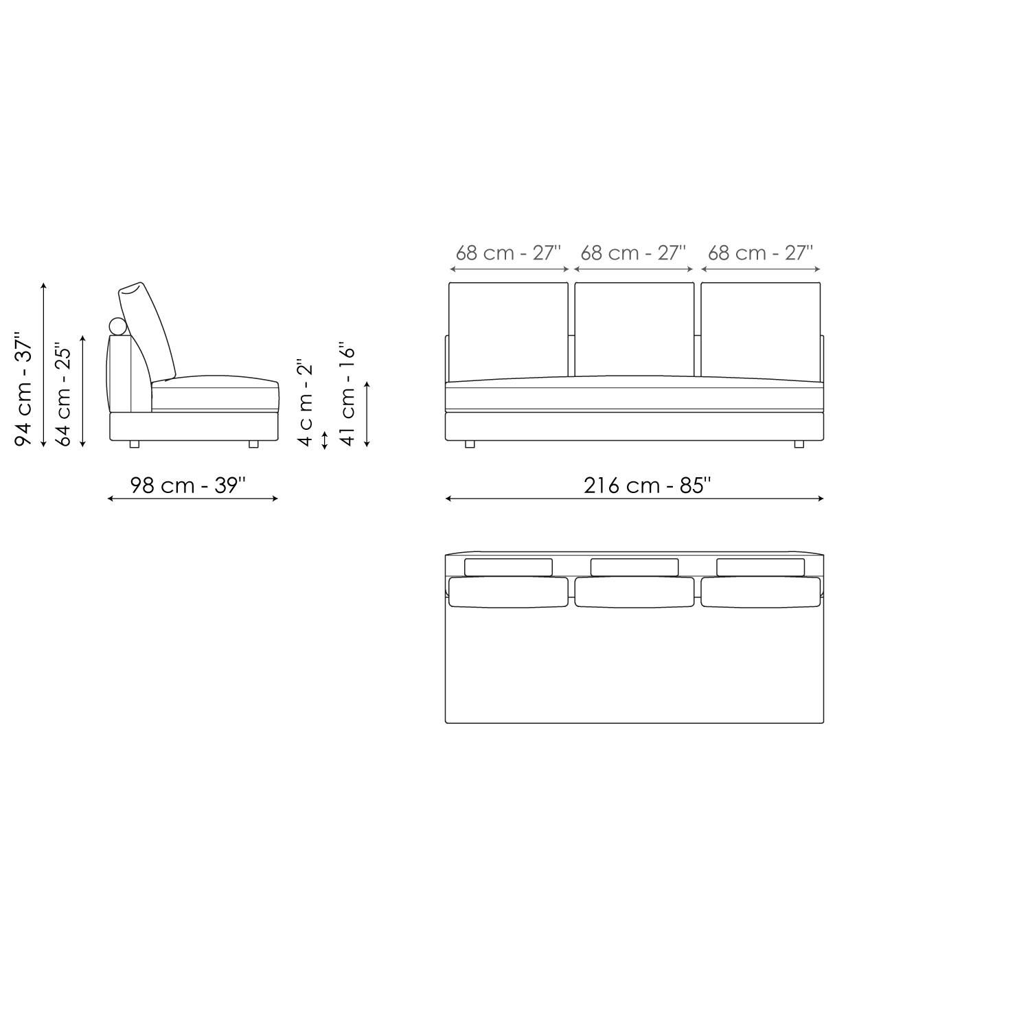 Ткань диван BONALDO LIAM ARCH-00067700 - Вид №44