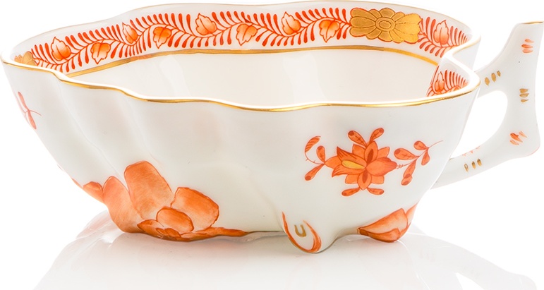 10628838 Herend Джемница 350мл "Аппони" (оранжевый) Фарфор 