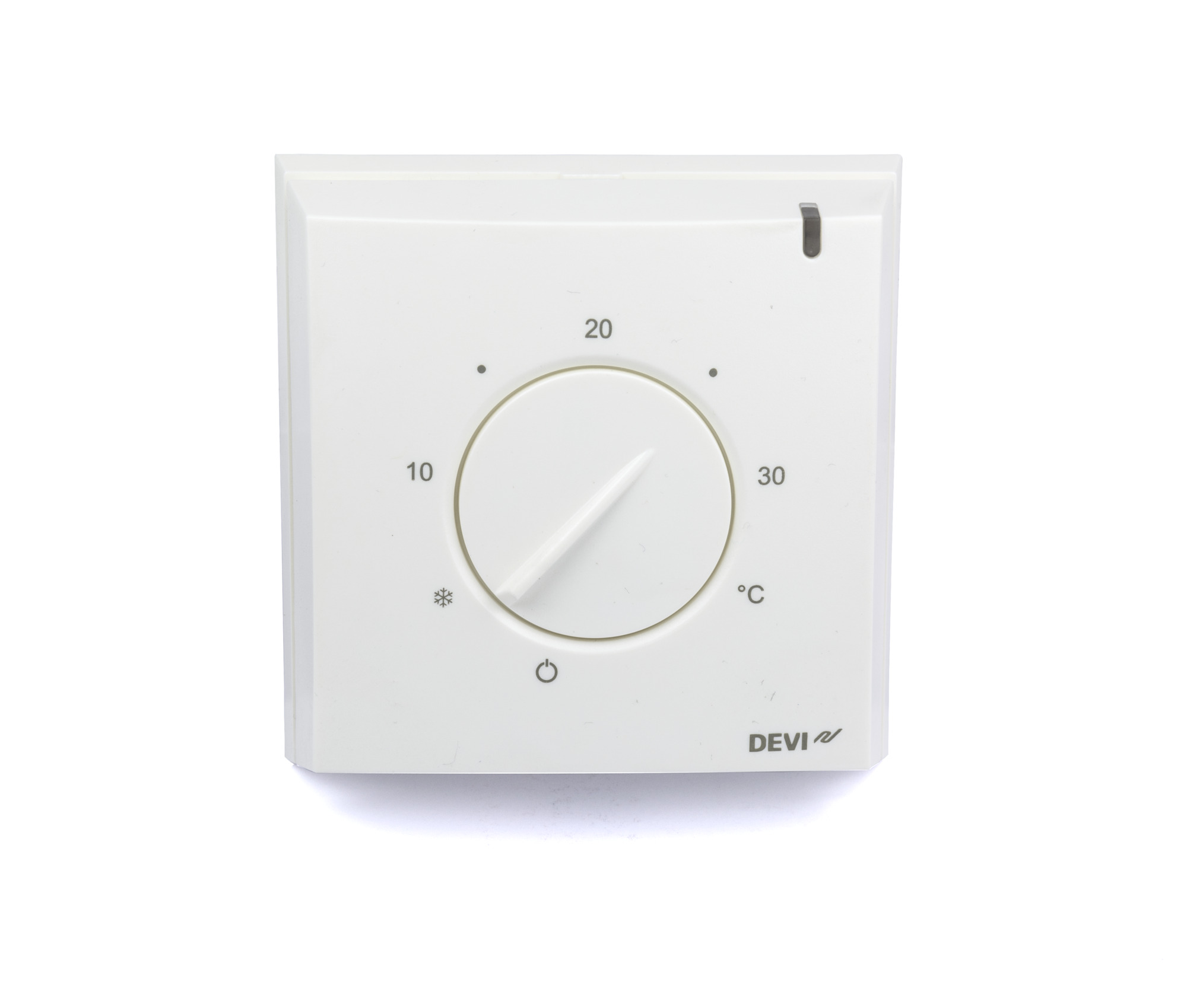 Danfoss DEVIreg™ 130/132 — электронные терморегуляторы для теплого пола с накладным корпусом DEVIreg 130 терморегулятор с датч. пола 140F1010  - Вид №3