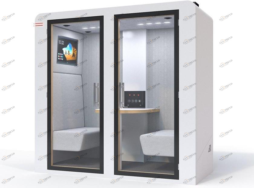 SBS Silence Business Solutions Акустическая будка с мультимедийным подключением для двух человек Procyon sun-id-1433376