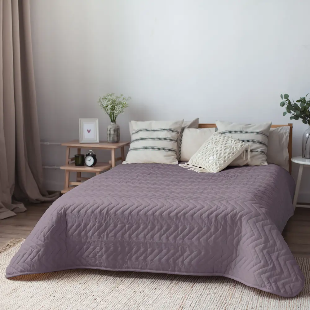 Покрывало Нью 200x240 см микрофибра цвет бузина 86447372 STLM-2076860 SEASONS  - Вид №5