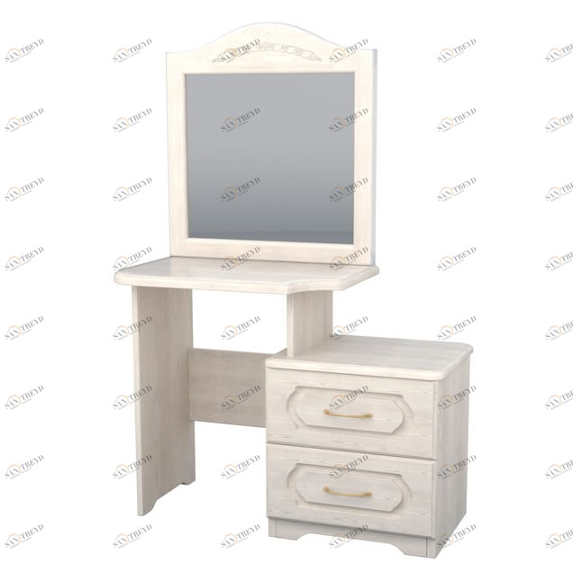 Трюмо с зеркалом и тумбой белый ясень №1 DREAMLINE  176750 Белый 