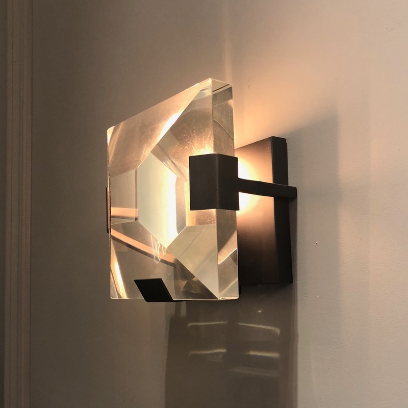 Светильник настенный прозрачный Delight Collection Harlow Crystal 1 MB16055007-1A DELIGHT COLLECTION  00-3882888 Прозрачный  - Вид №1