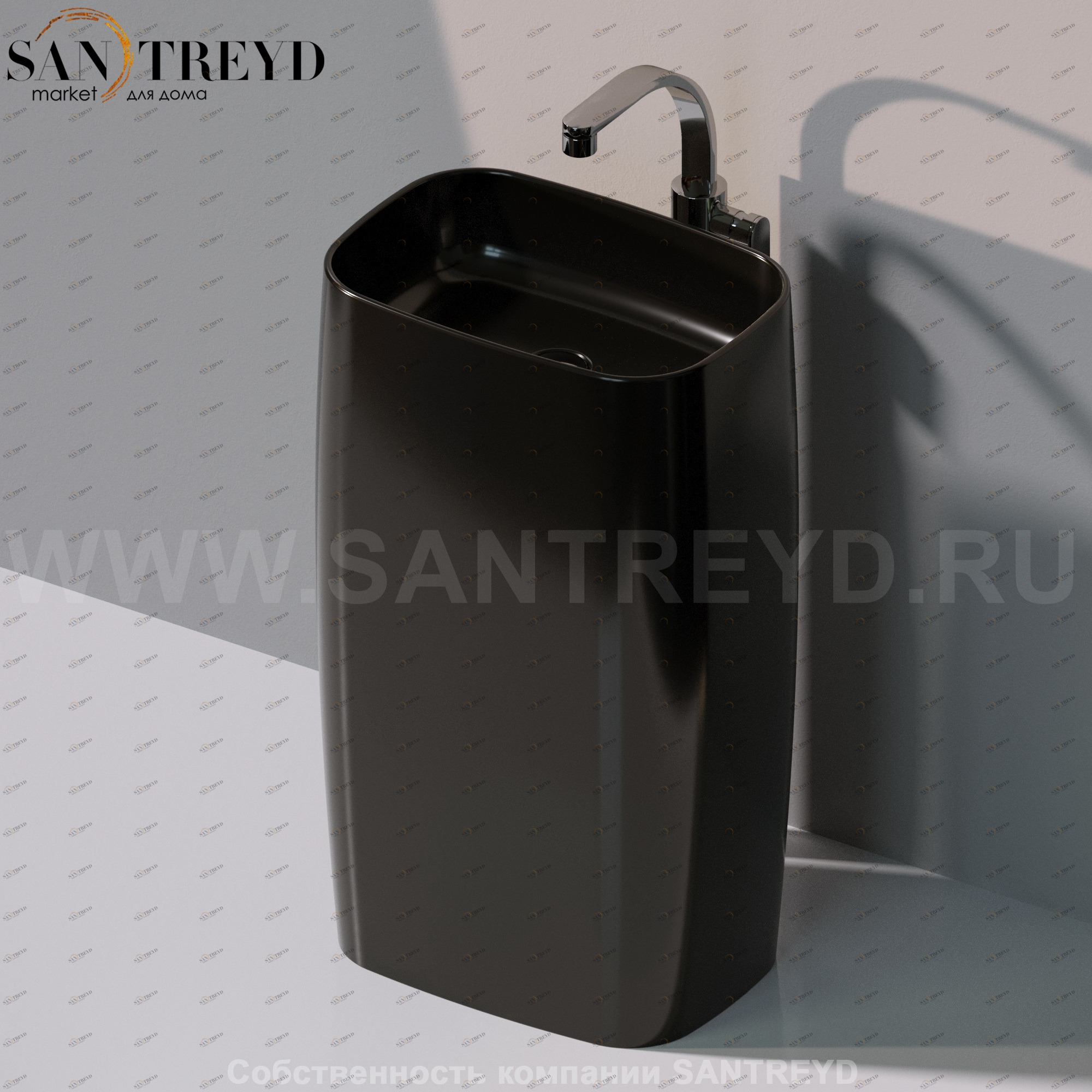 FG52C9017 Напольная раковина стоящая прямоугольная Ceramica Flaminia Flag