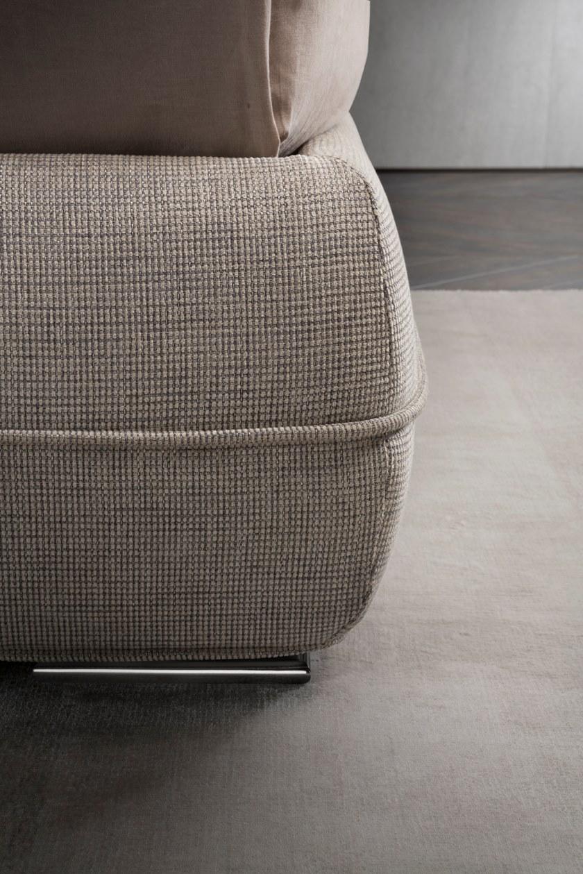 Flou Двуспальная кровать с обивкой из ткани sun-id-1516236 - Вид №2