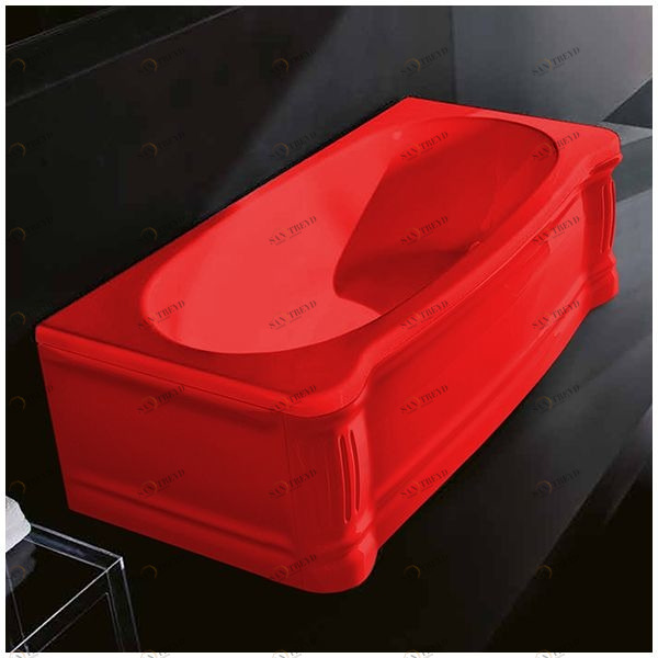 Ванна Gruppo treesse New Classic VTL-V6770-DX-K красная прямоугольная правая VTLV6770DXK