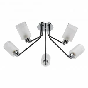 Люстра белая потолочная 5 ламп De Markt City "Олимпия" 638015005 DE MARKT ОЛИМПИЯ 00-3833607 Белый;черный